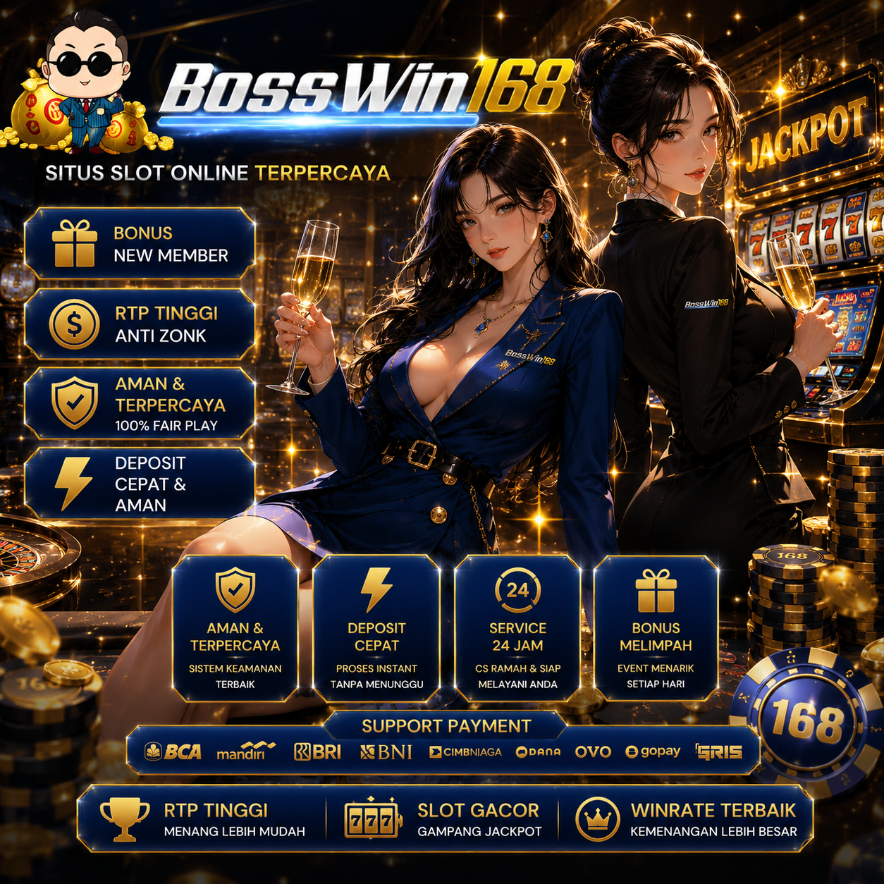 BOSSWIN168 - Terbaru Link Login Game Online Slot Toto Penghasil Cuan Maximal | BOSSWIN168